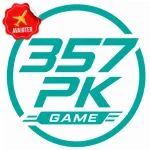 357pk Game logo with an Aviator sticker in the top-left corner, featuring a teal circular design on a white background.