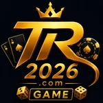TR2026 Game logo with gold crown, cards, poker chip, dice, and 2026 branding