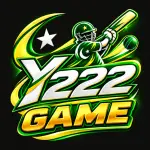 Y222 Game logo with a cricket player and green-yellow design